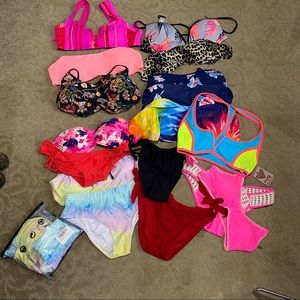 👙Bikini lot new and like new all for one price!👙 updated to add 1 more suit